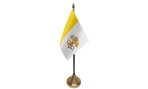 Vatican City Table Flags